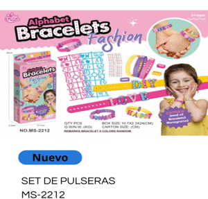 KIT DE BRAZALETES ALFABETO FASHION MS-2212
