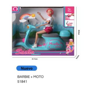 MOTOCICLETA SASHA CON MUNECA 51841