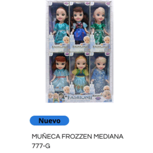 MU?ECA FROZEN MEDIANA CRISTAL CAJA YS422A X1UND