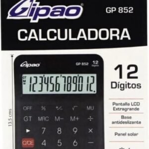 CALCULADORA BLACK GIPAO 12 DÍGITOS